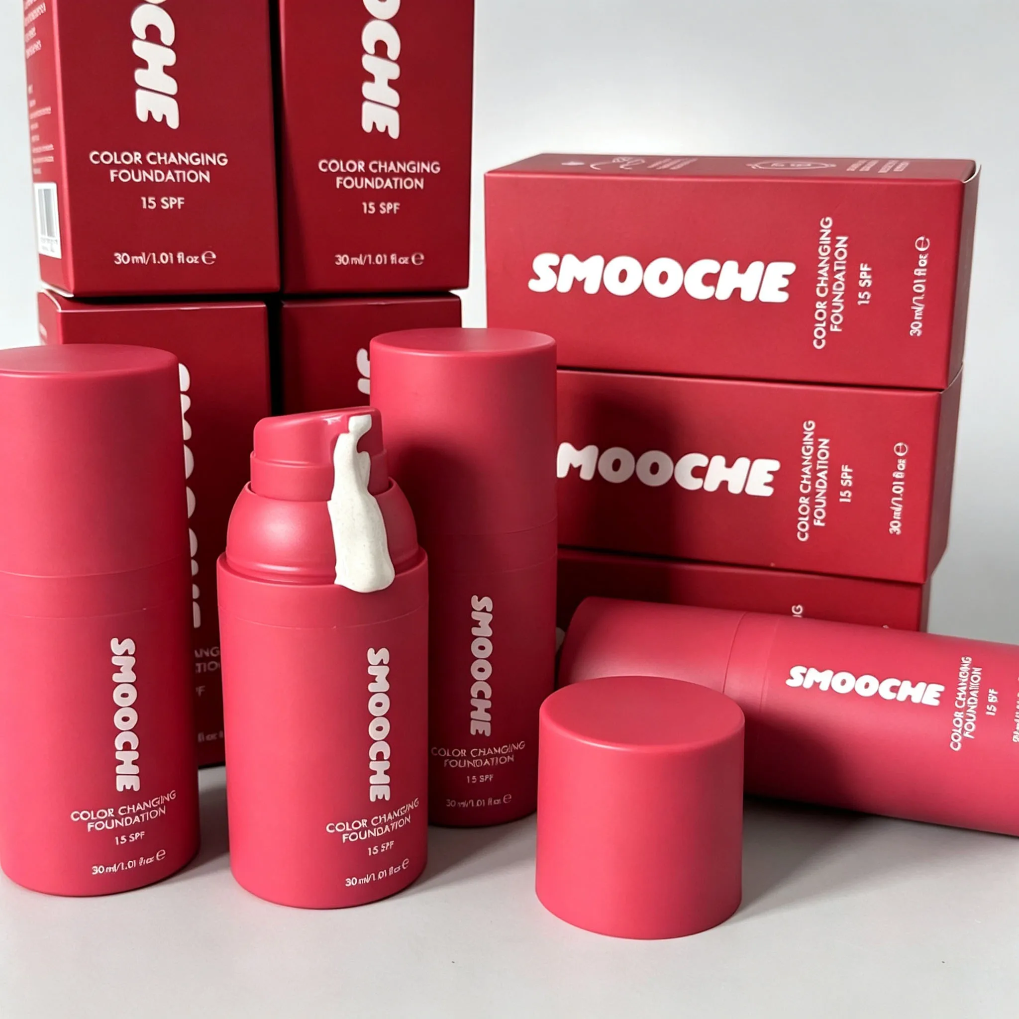 Hot SMOOCHE Concealer Color Changing Liquid Foundation Lightweight Moisturizing Self Adjusting Skin Tone Match Natural Concealer