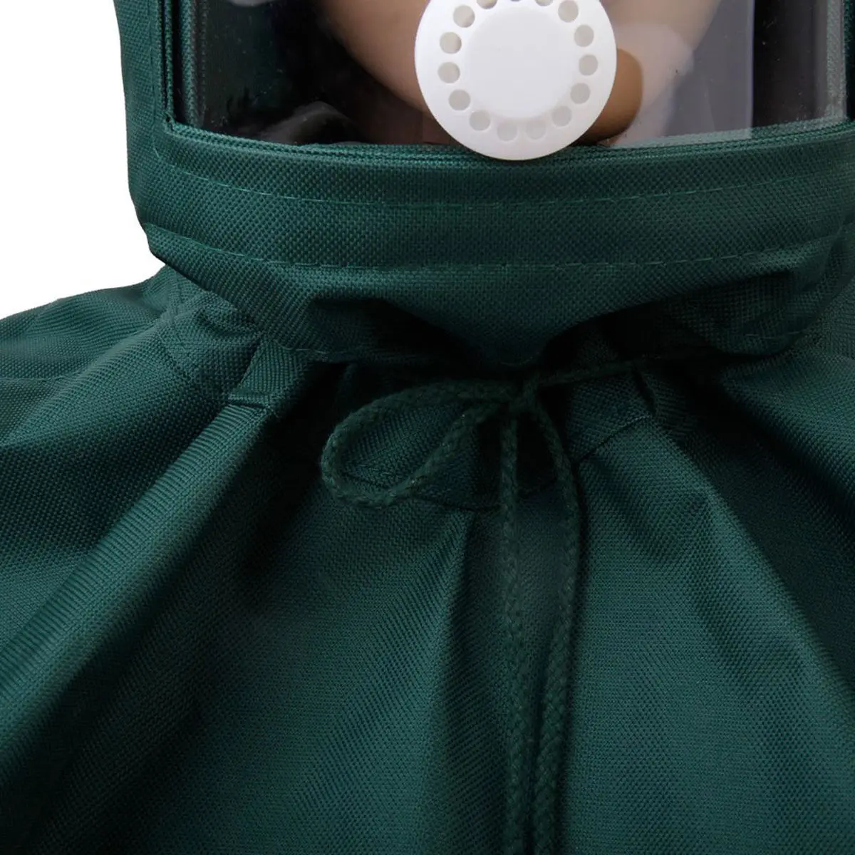 Green Sandblasting Hood Mask Windproof Dust Protection Strong Acrylic Lens Breathable Lightweight For Polishing Blasting