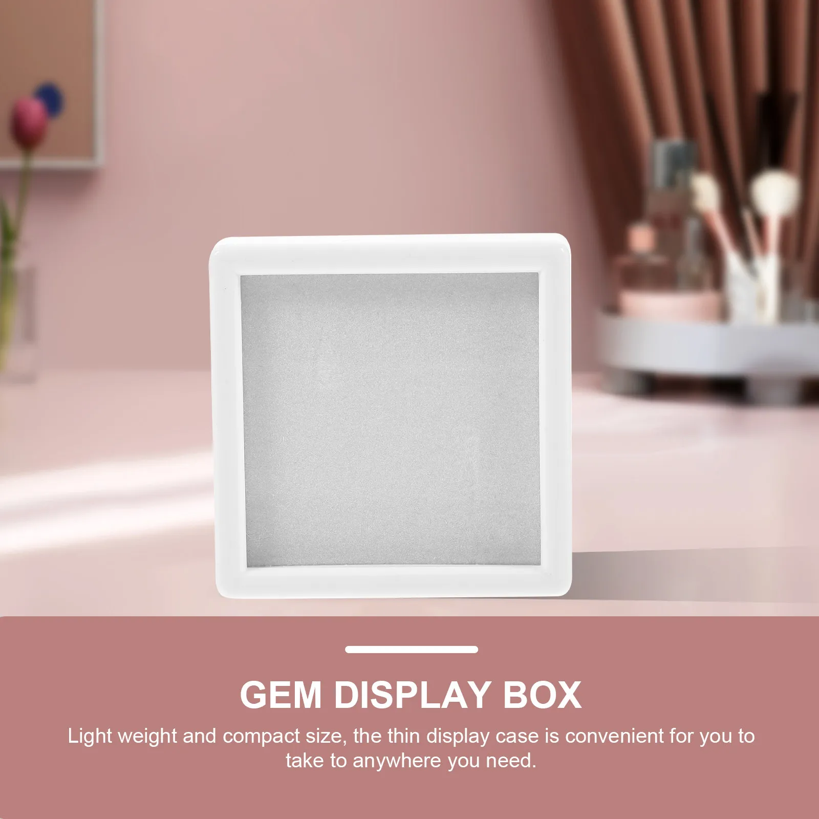 6Pcs Gemstone Display Case Jewelry Organizer Multi Purpose Storage Box Portable Display Container Brooch Pin Storage Box