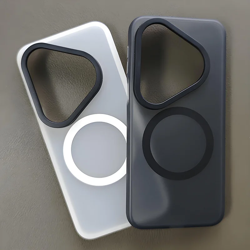 

For Huawei Pura 80 Ultra Pro Case Magsafe Slim Matte Black Translucent Frosted Lightweight Baby Skin Touch Phone Case Cover