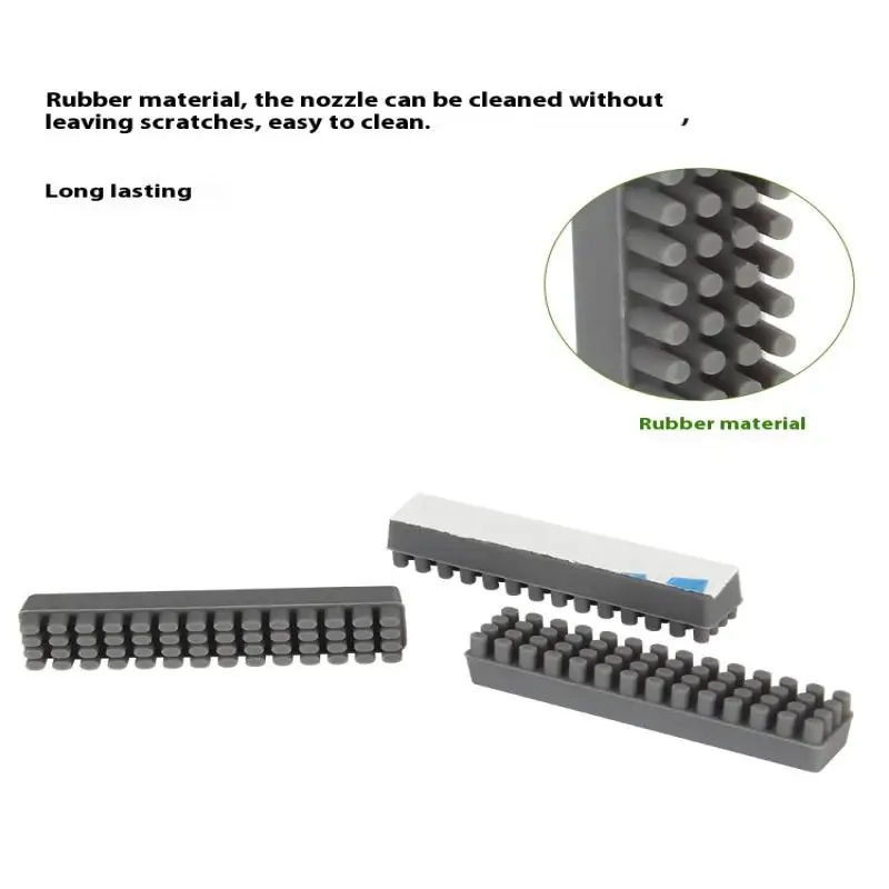 Nozzles Cleaner Brush Mini Wiper Silicone Brush Hotbed Mounted Scrubbers 3D Printer Cleaning Tool