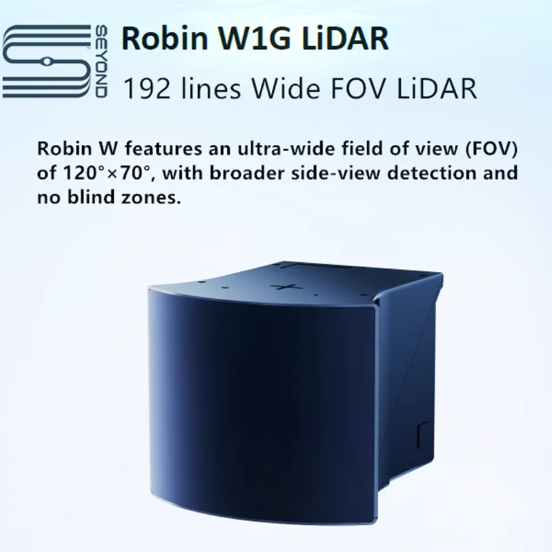 Robin W Wide FOV 150meters 192 lines 3D LiDAR for autonomous driving ,advanced driver assistance systems (AD/ADAS) from Seyond