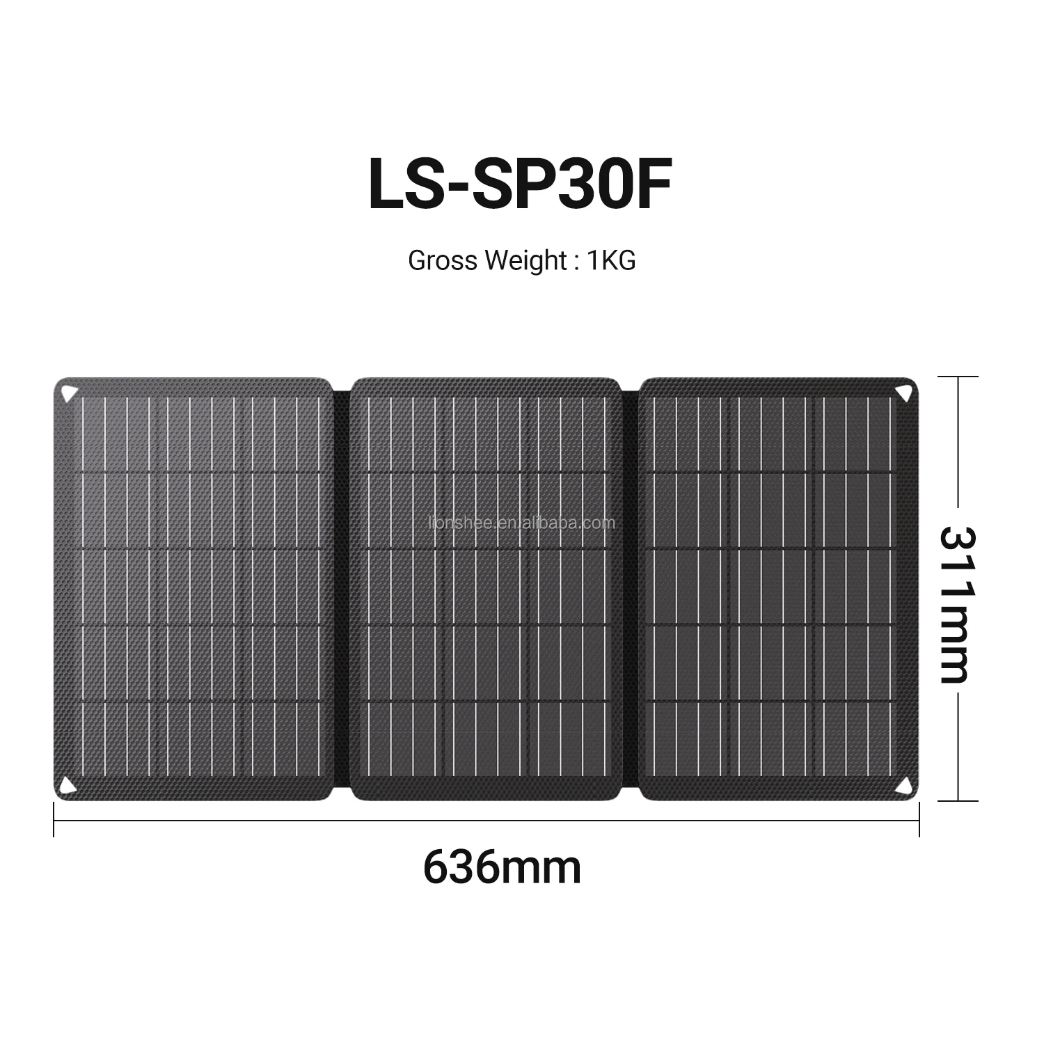 Portable 30W PV Panel Plug And Plug 30 Watts Lightweight IP67 Waterproof Foldable Solar Panel For Backpack Outdoor Phone Charger