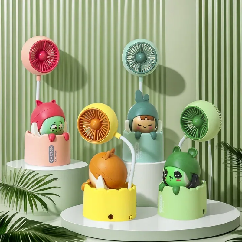 

Портативные портативные вентиляторы с зарядкой через USB, украшение для рабочего стола, мультяшный мини-вентилятор, студенческие офисные летние вентиляторы, маленькая заточка карандашей 20 см