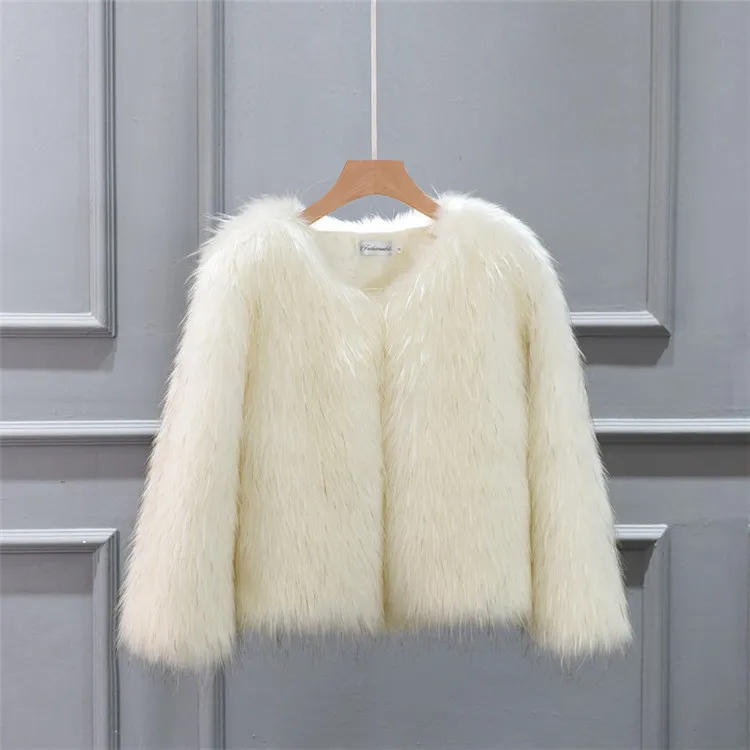 Faux Raccoon Faux Fur Women's Short Winter New Fashion Socialite Tweed Fox Plush Coat