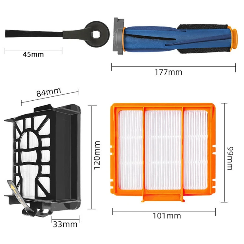 Самоочищающаяся роликовая щетка для Shark AI AV2501S AV2501AE RV2502AE RV2520AOUS AV2510AOUS набор аксессуаров с щеточными фильтрами