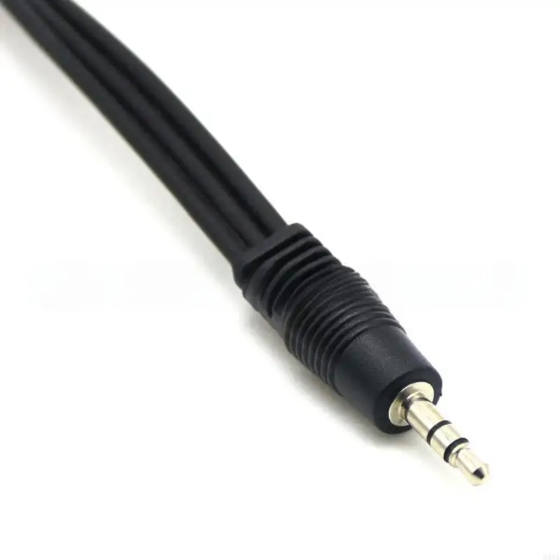 30cm 3.5mm Splitter Cable Cord with 3 Outputs Fluorescent PVC Housing
