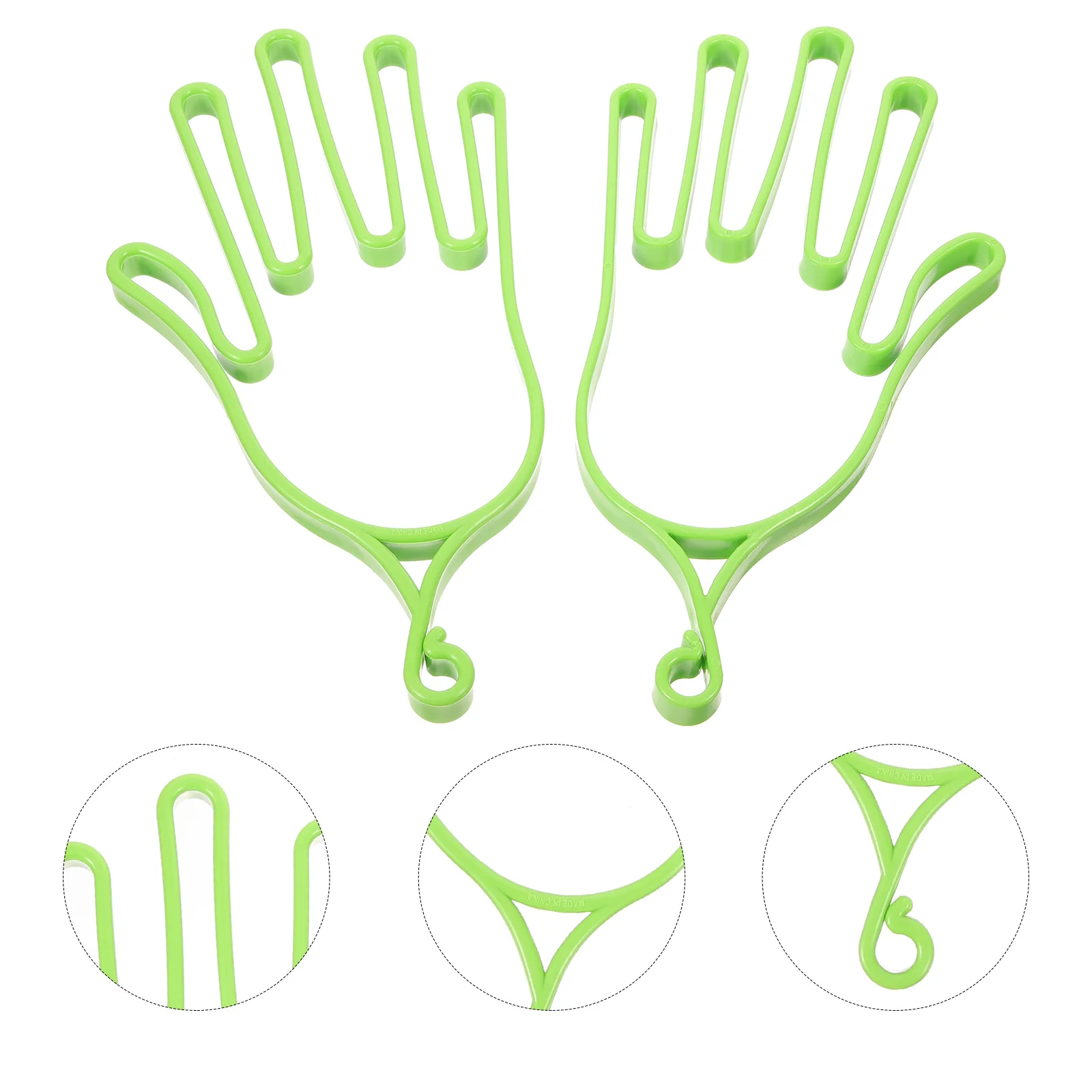 2Pcs Convenient Golfs Glove Dryers Space Creating Antideform Racks Golfs Glove Holder Gloves Holder Gloves Hangers