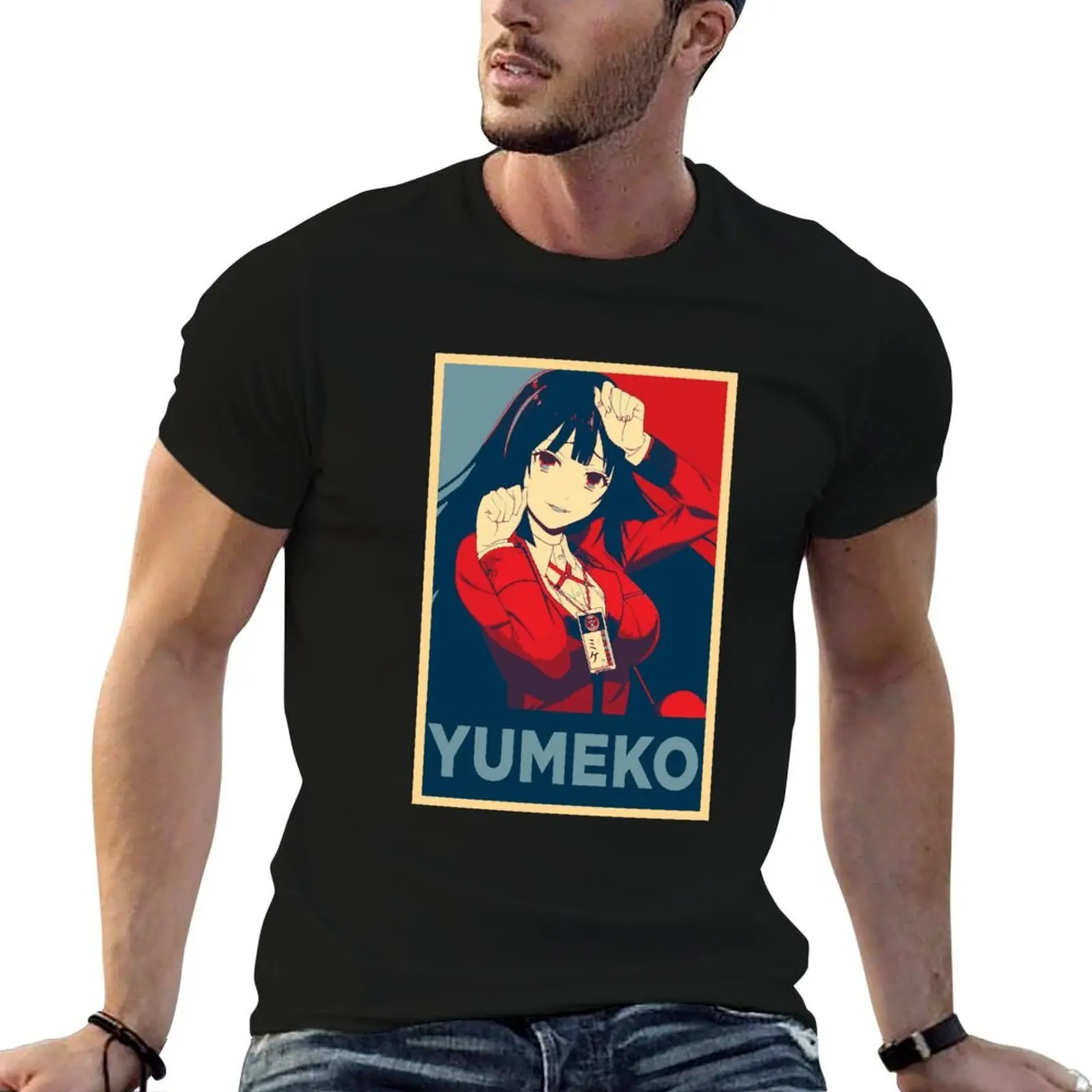 

Yumeko Jabami poster T-Shirt men t shirt cotton 100% t shirt man luxury t shirts for man graphic vintage T-Shirt