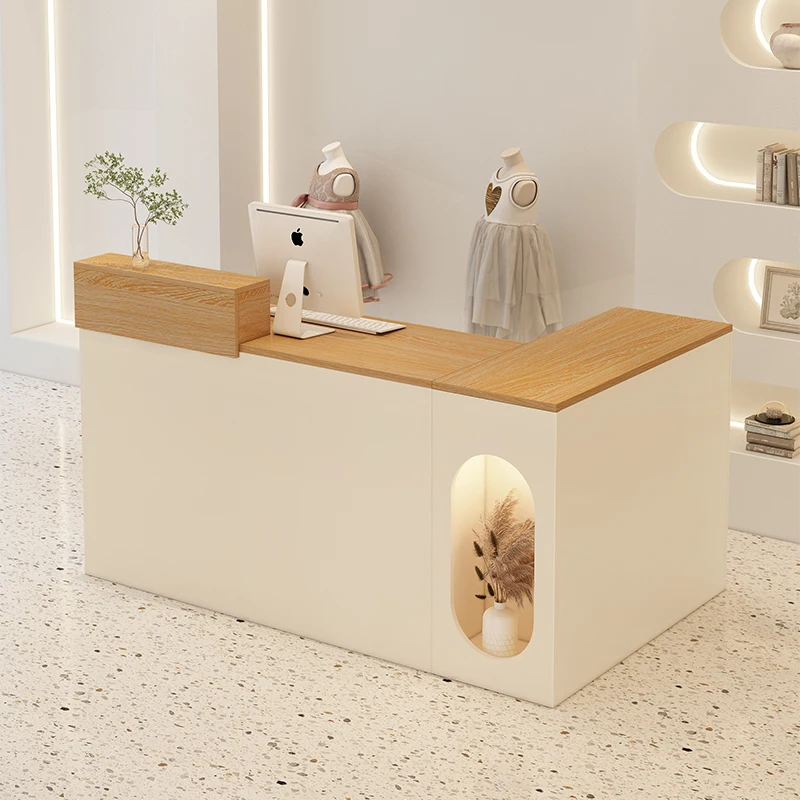 

Элегантный кассовый стол, роскошный фиксатор одежды, стильный угловой шкаф, магазин, миниатюрный бар, парикмахерская, минималистичная стойка регистрации