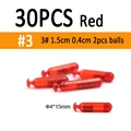 30pcs red size 3