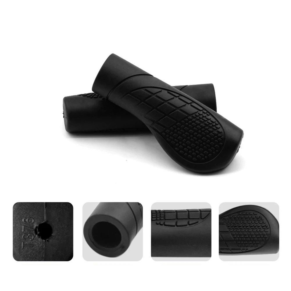 1 Piar Mountain Bike Handle Grip Electric Bike Scooter Ergonomically Designed Plastic Handlebar Cover Anti-Slip Shock Absorption