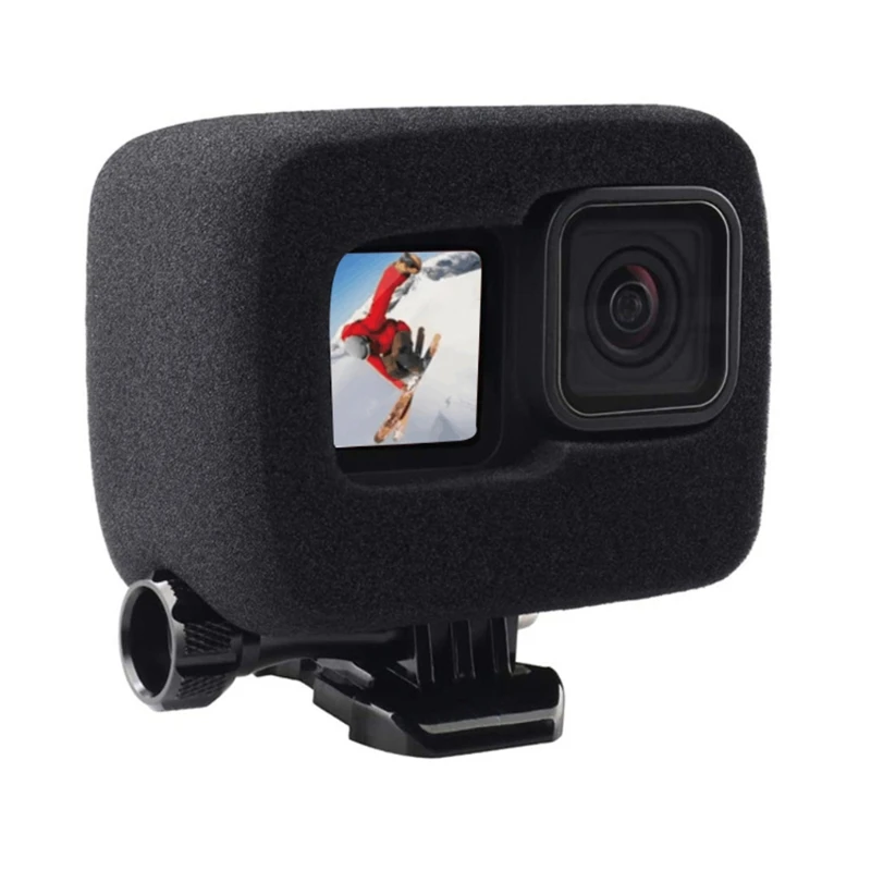 Windslayer for -GoPro Hero 10 Black Windshield Foam Cover Sponge Noise Reduction Windproof Case Go Pro 10 Accessories Drop Ship