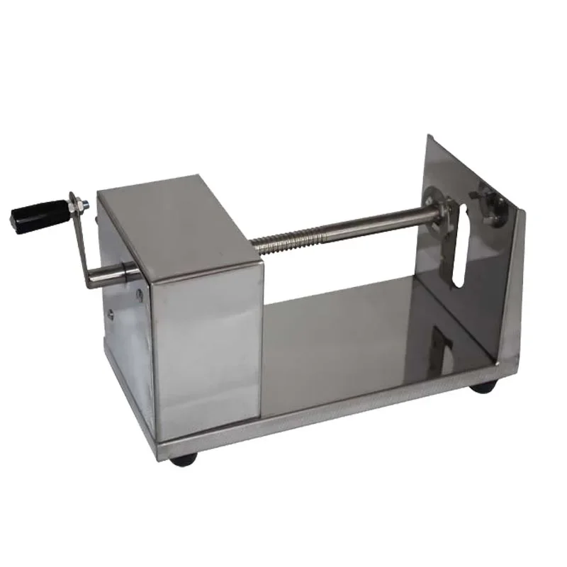 potato tower crane stainless steel manual crisps slicer machine spiral potato cutter