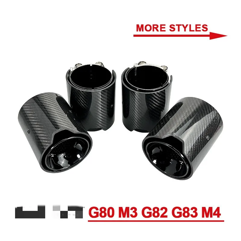 For BMW G80 M3 G82 M4 Exhaust Tip M Performance Carbon Fiber Exhaust