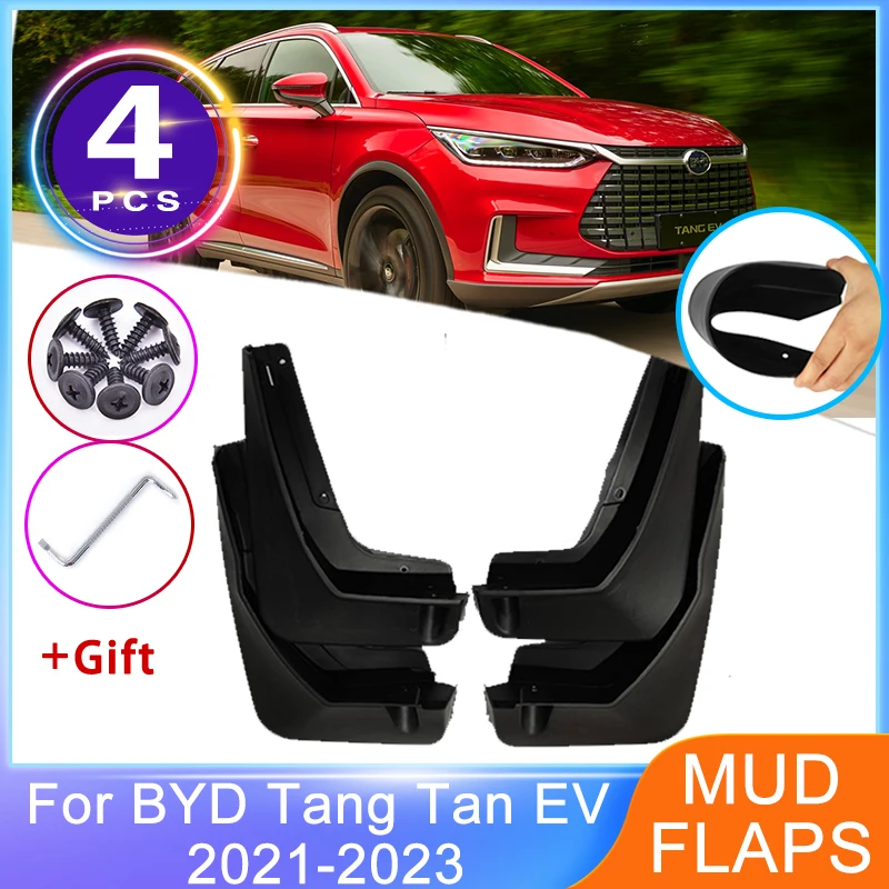 

Mudflap For BYD Tang Tan EV DM DMI 2021 2022 2023 Front Rear Mudguards Upgrade Anti-splash Splash Guards Mud Flap Car Accessorie
