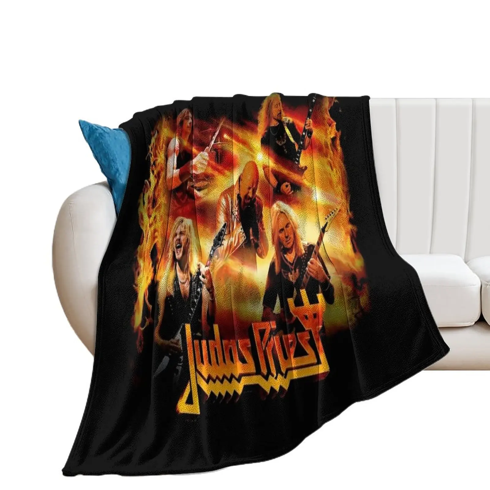 HFGRJH--- JUDAS PRIEST --- METALCORE Throw Blanket Soft Plaid Blankets For Bed bed plaid blankets ands Blankets