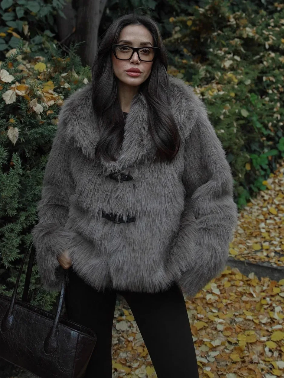 Abrigos de leopardo de piel sintética para mujer, ajustados, para baile, totalmente modernos, térmicos, puros, resistentes al viento, ceñidos, de longitud media, fluidos y delgados