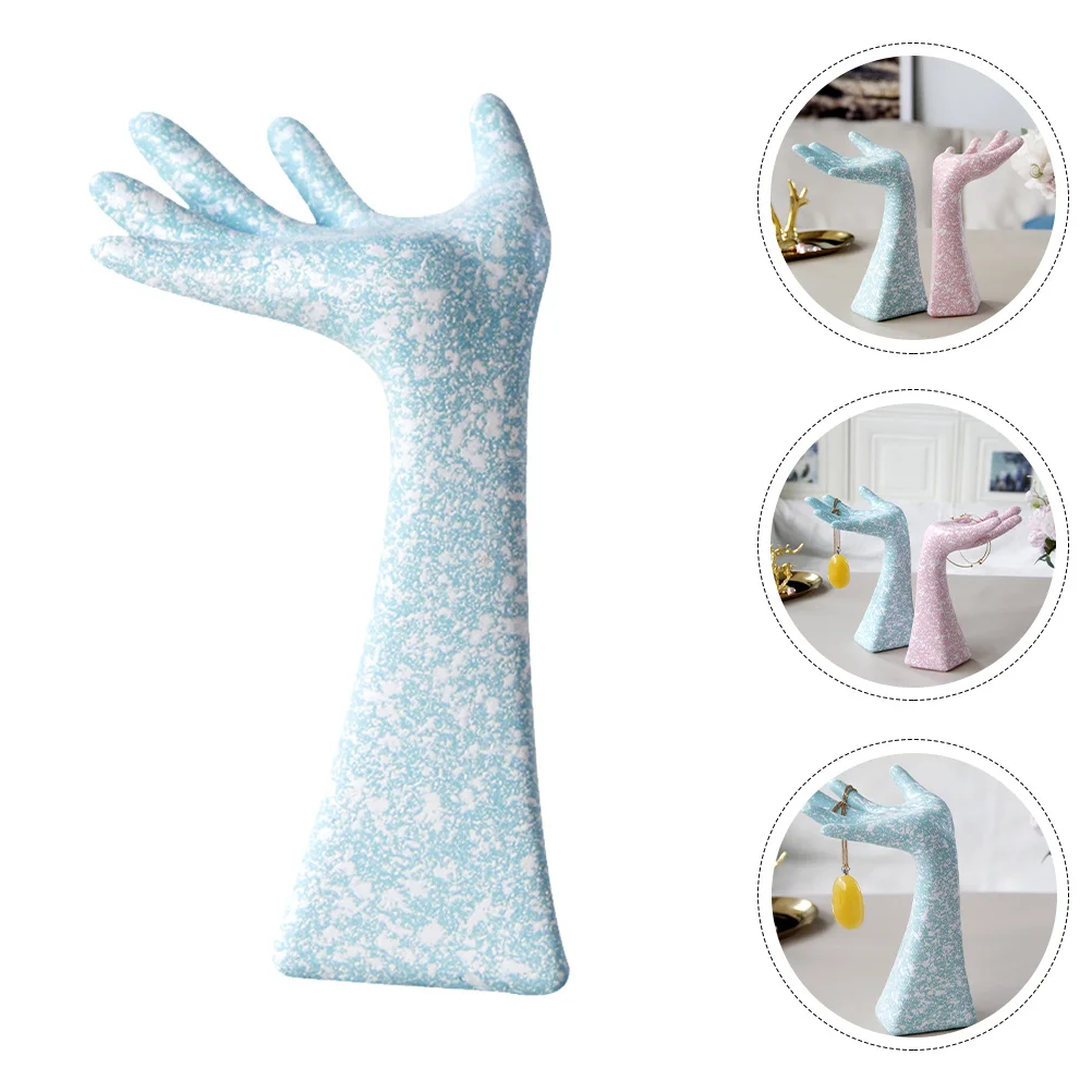 1Pcs Unique Jewelry Storage Rack Hand Modeling Display Stand Necklace Bracelet Rings Holder Chic Organizer for Home Use Or Store