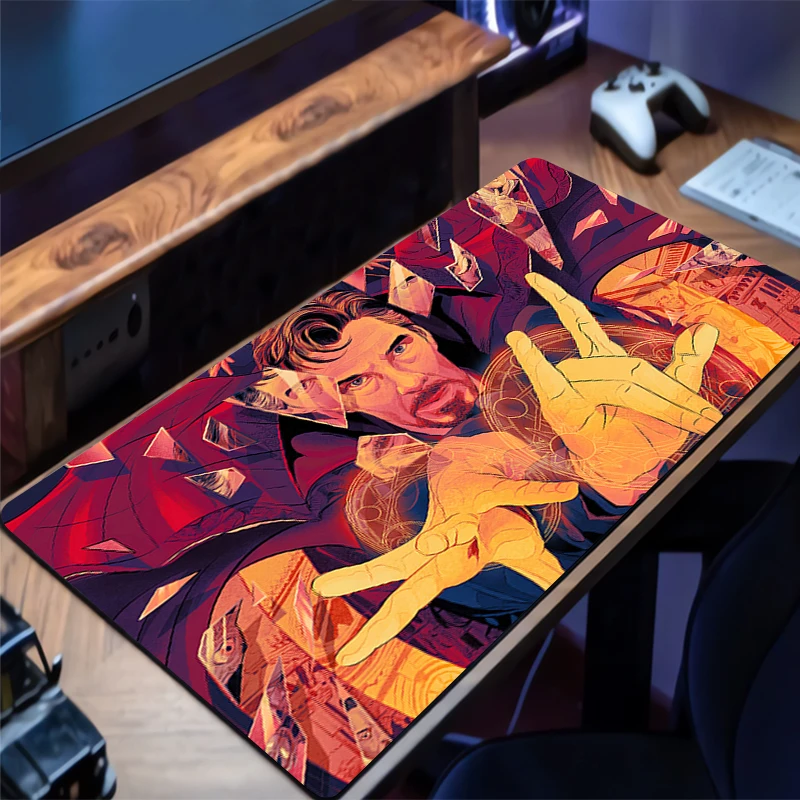 Extended Mouse Pad PC Cool Gaming Accessories Keyboard Pad D-doctor S-strange Mousepad Laptop Anime Gamer Cabinet Desk Mouse Mat