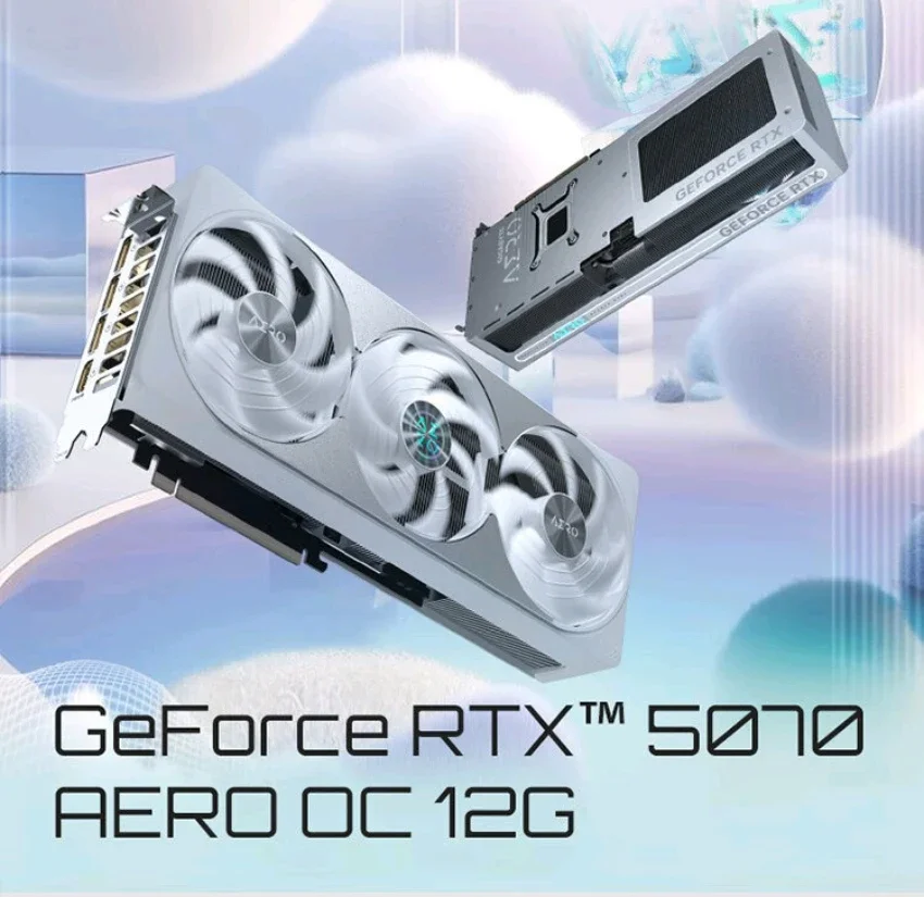 

Snow Eagle GeForce RTX 5070 AERO OC 12G DLSS4 esports, gaming, graphics card