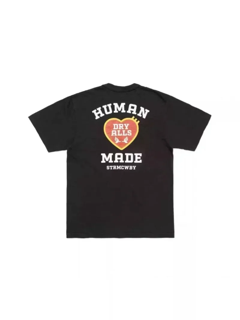 Human Made Creative Funny Print Loose Fit Crew Neck T-Shirt Couple Streetwear