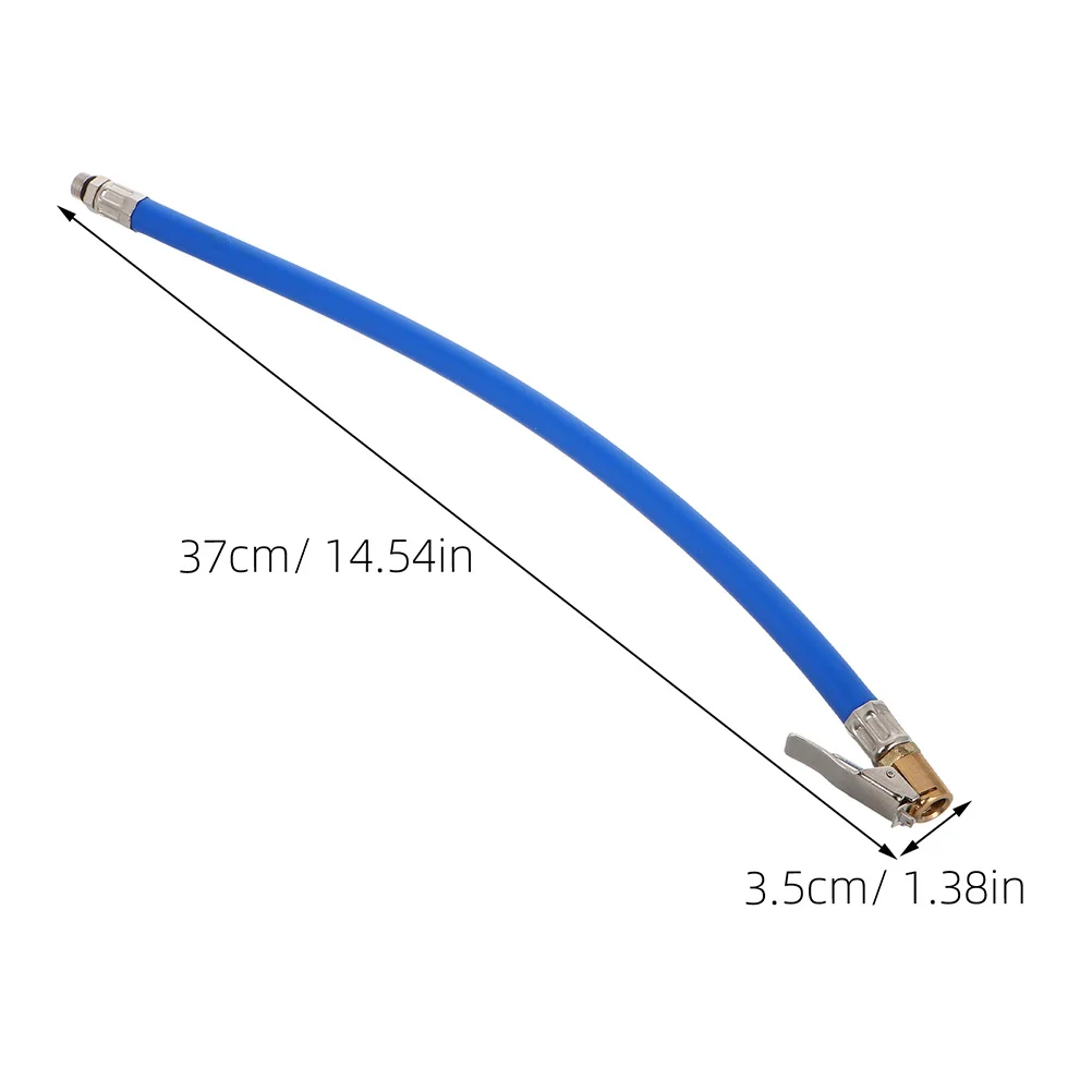 

2Pcs Tire Pressure Gauge Inflation Hose Universal Copper Head Replacement Inflation Extension Pipe for Cars Motorcycles Bikes