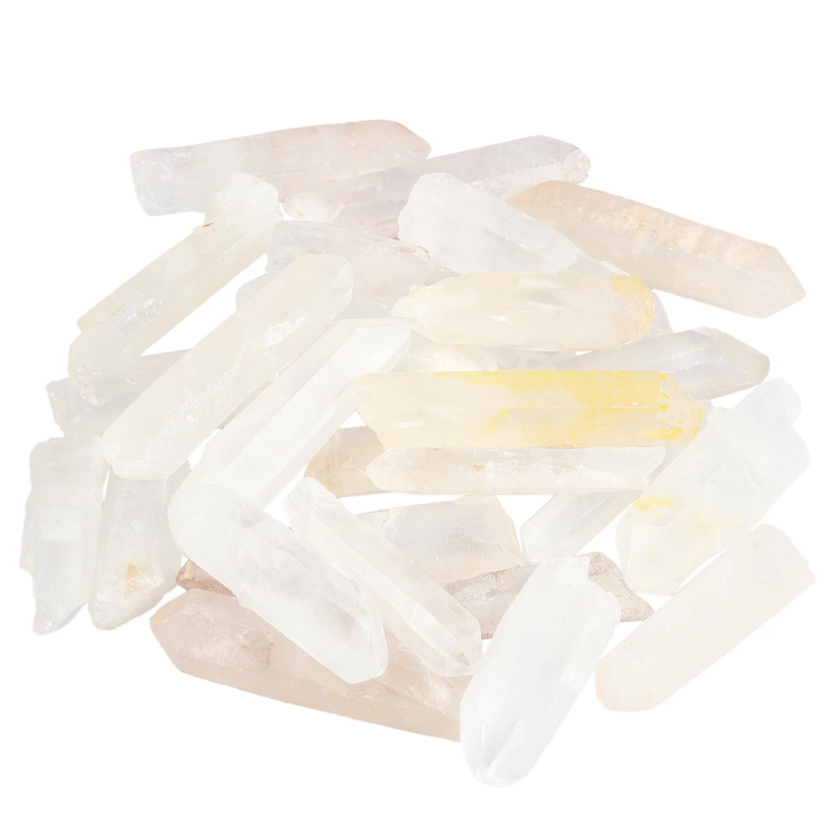 4pcs/lot Natural Irregular Rock Quartz Healing Rough Crystal Point Wand Stone Minerals Specimen Home Decor