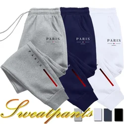 2025 Popular Men's Paris Printed Jogger Pants 4 Colors High Quality Male Four Season Daily Casual Sport Fashion Sweatpants S-4XL