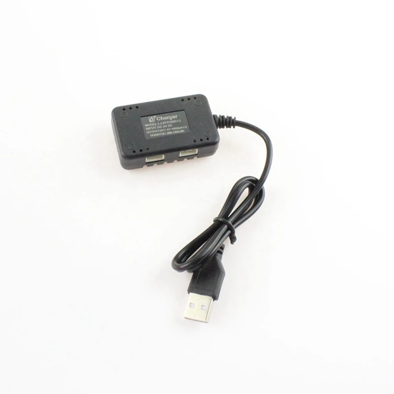 New 2 IN 1 7.4V 1000Mah x 2 XH-3P Quick USB Charger for 144001 124019 12428 284131 K989 K969 XK K130 RC Car Airplane