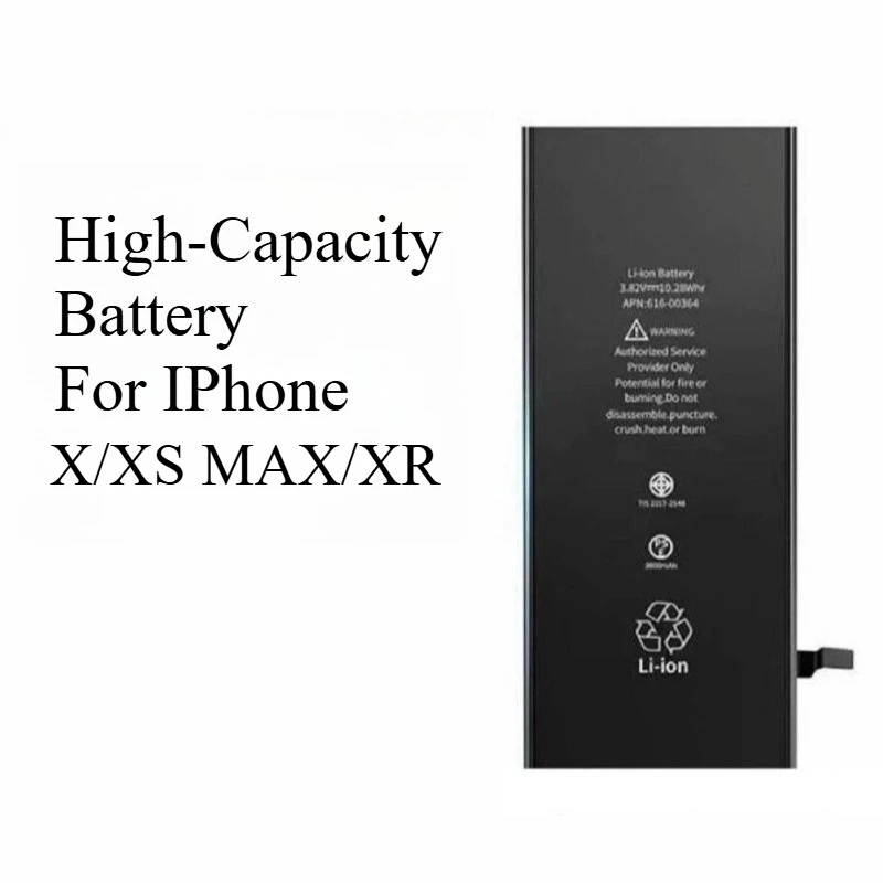 

High-Capacity Battery for IPhone X/XS MAX/XR Replacement High-Quality Battery