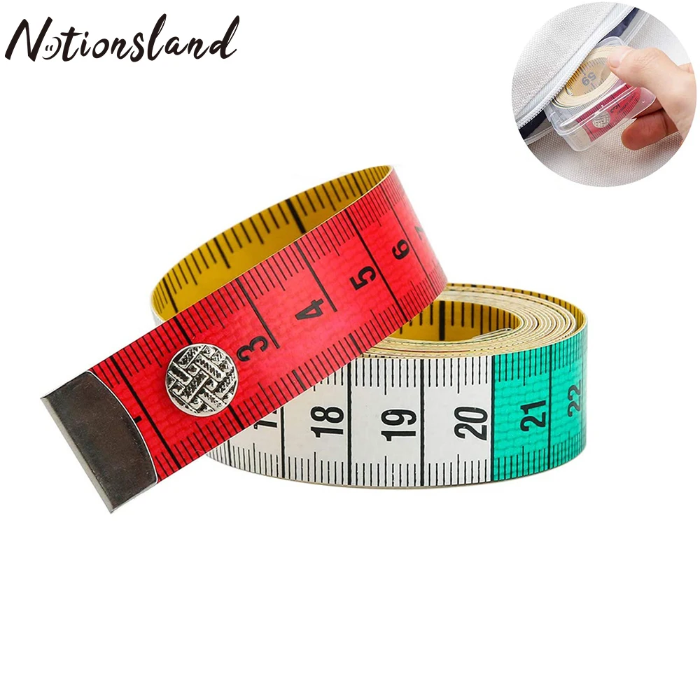 Measuring Tape for Body Fabric Sewing Tailor Cloth Knitting Home Craft Measurements 60-inch/150-cm Soft Colour Tape Measure