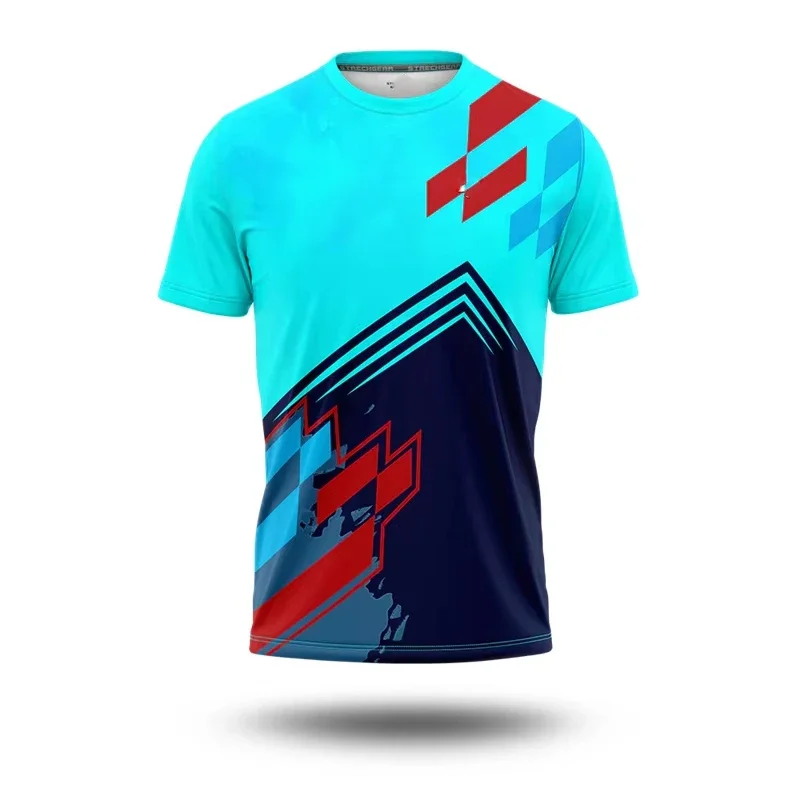 Sommer Fußball Sport T-Shirt Herren Kleidung Street 3D-Druck Streifen Mode Trikot Tee 2025 Neuheit Mode Herren Loose Fit T-Shirts