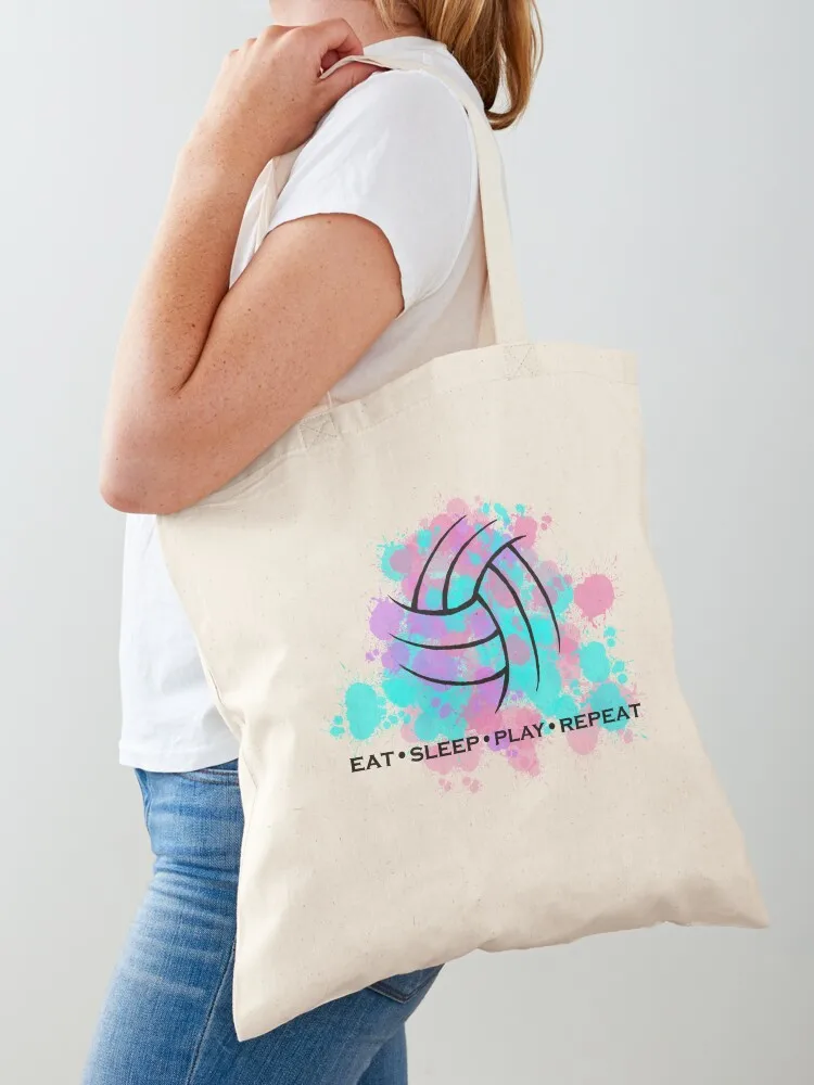 

Netball- eat.sleep.play.repeat Tote Bag custom canvas bag hand bags Eco bag cute tote