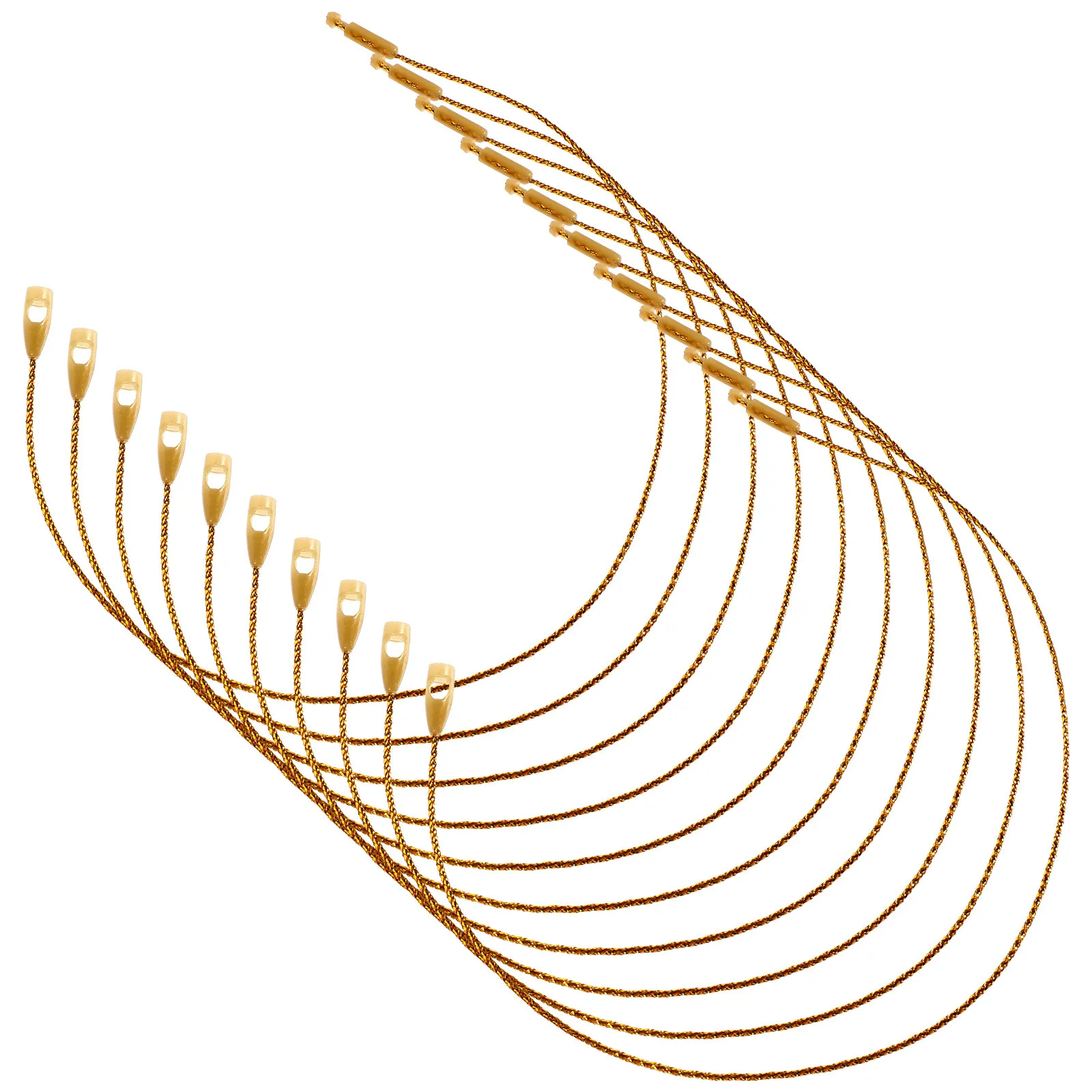 

200Pcs Christmas Ball Hangers Snap Locking Rope Xmas Tree Ornament Hooks Gift Tags Price Tags Hanging Fastener