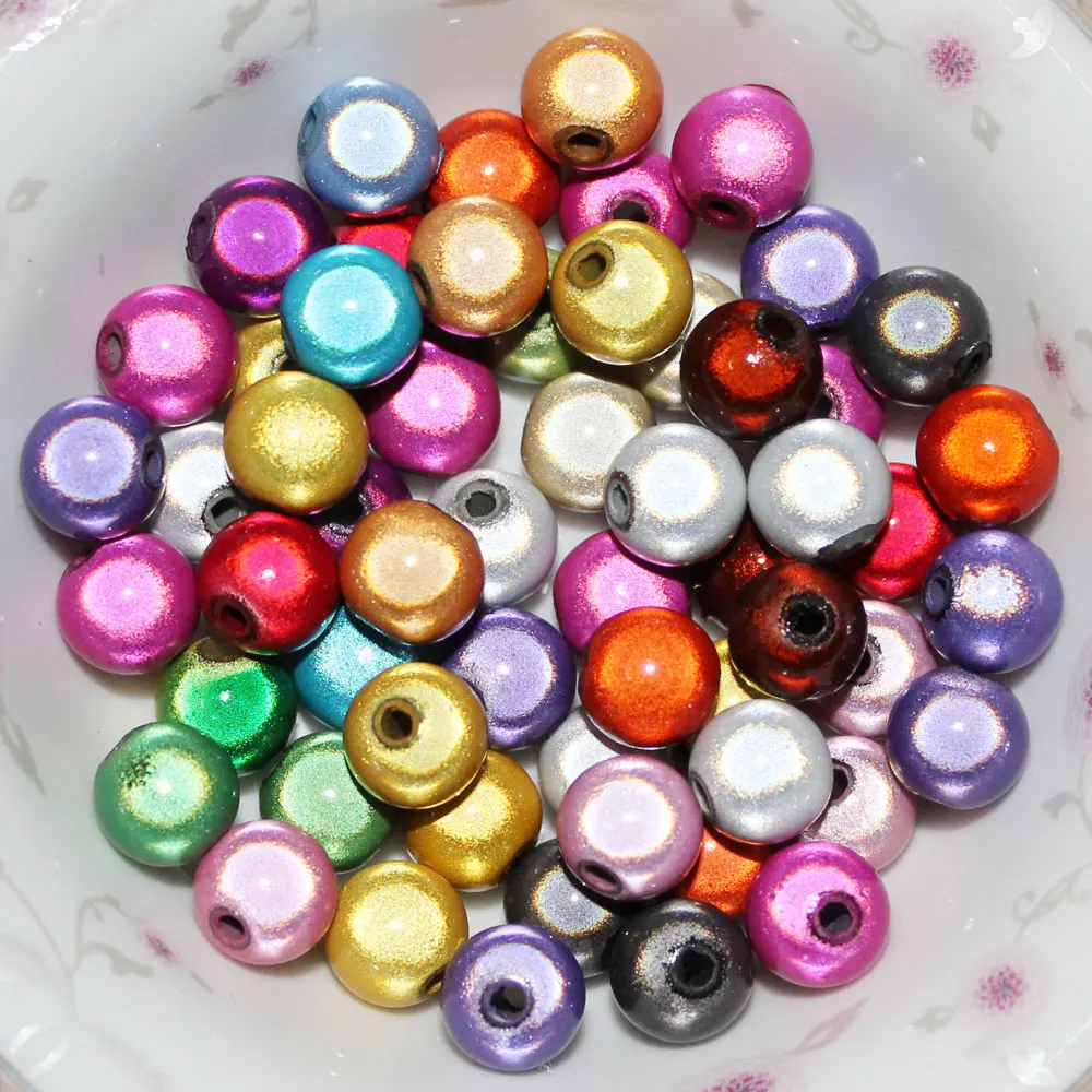 4mm 5mm 6mm Mixed Color 3D Illusion Miracle beads Acrylic Spacer beads for DIY Jewelry Craft Making Accessories