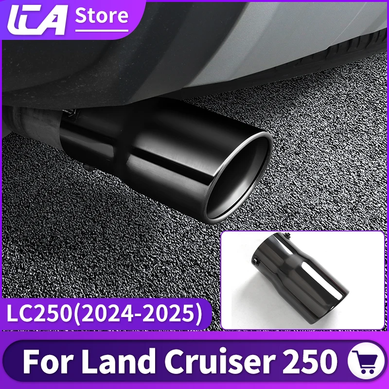 

For Toyota Land Cruiser 250 Prado Lc250 2024 2025 1958 First Edition FJ250 Stainless Steel Tailpipe Exhaust Accessories Upgraded