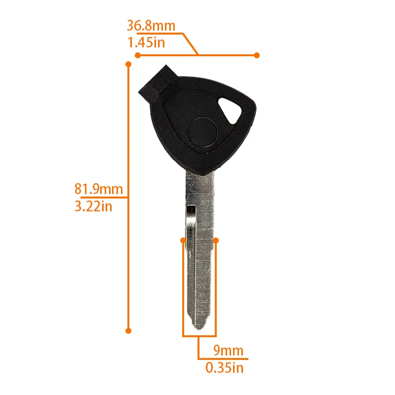Motorcycle Magnet Key Uncut Blank Key Scooter Key Right Slot For Yamaha VOX BWS 4V BWS125 VOX50 GTR125 JOG EVO