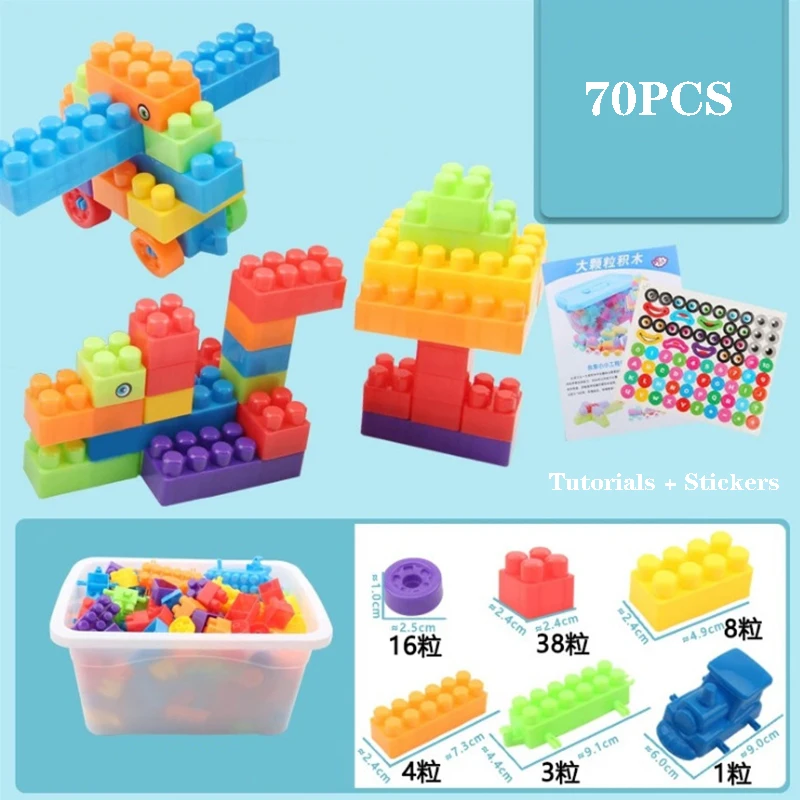 Grands blocs de construction pour parents, jouets pour enfants, insertion et assemblage, compteur de bricolage, chaud