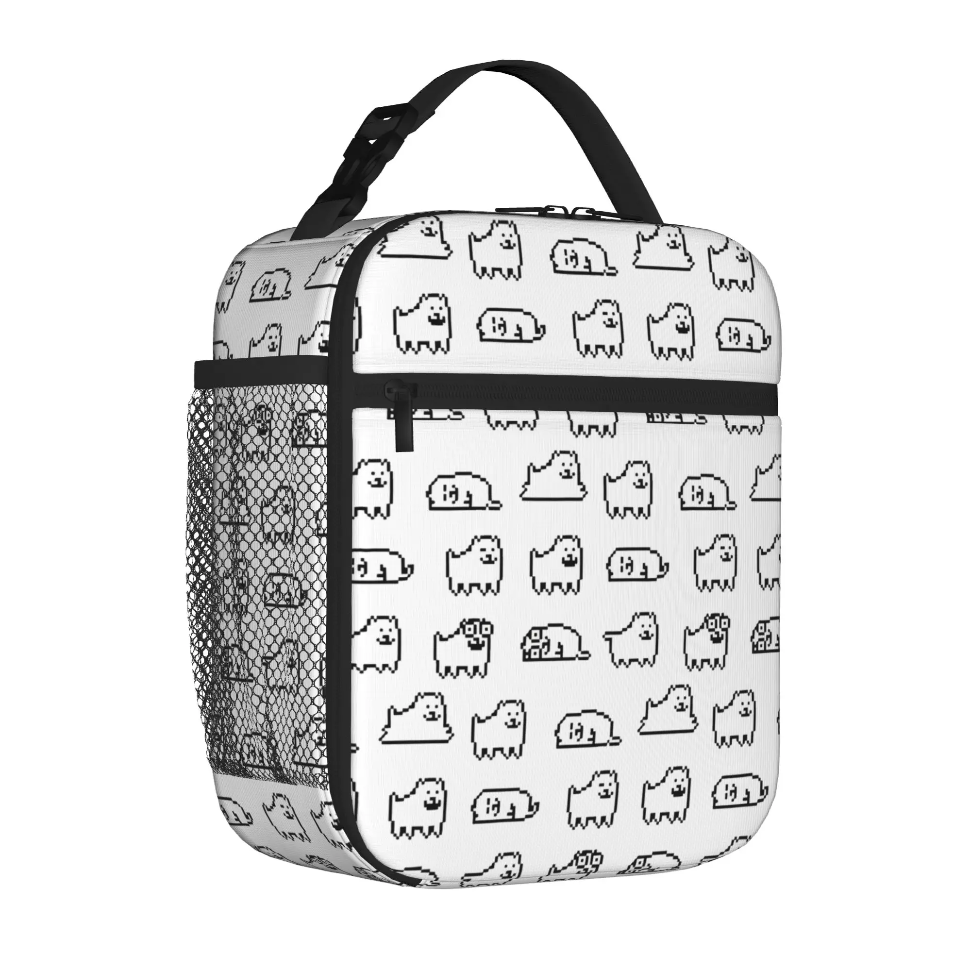 Undertale Annoying Dog Insulated Lunch Bag Video Game Cute Food Container Bags Portable Thermal Cooler Lunch Boxes School Office