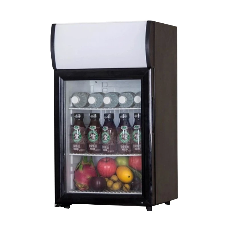 Drinks Cooler Freezer Countertop Display Refrigerator Table 42L Small Fridge