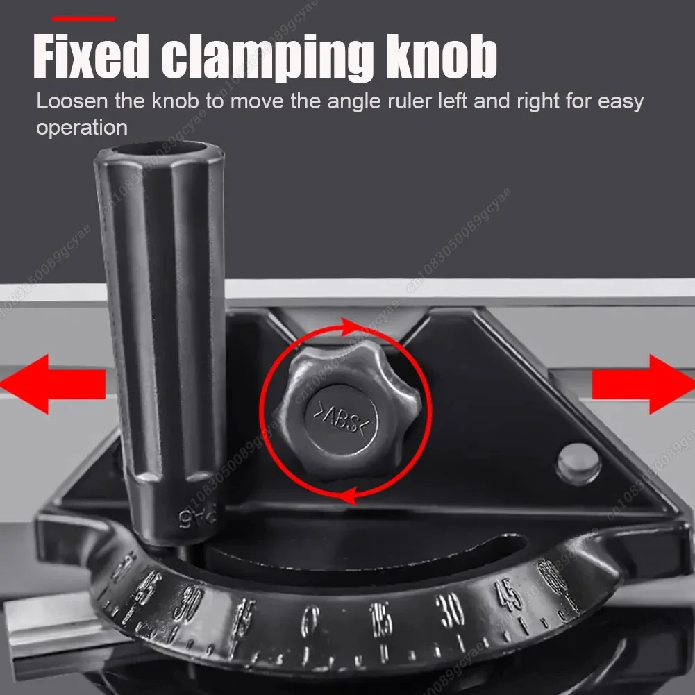 1Pc Replacement Table Saw Guide Miter Gauge Adjustable Angle Ruler Miter Gauge Woodworking DIY Accessories Guide Ruler