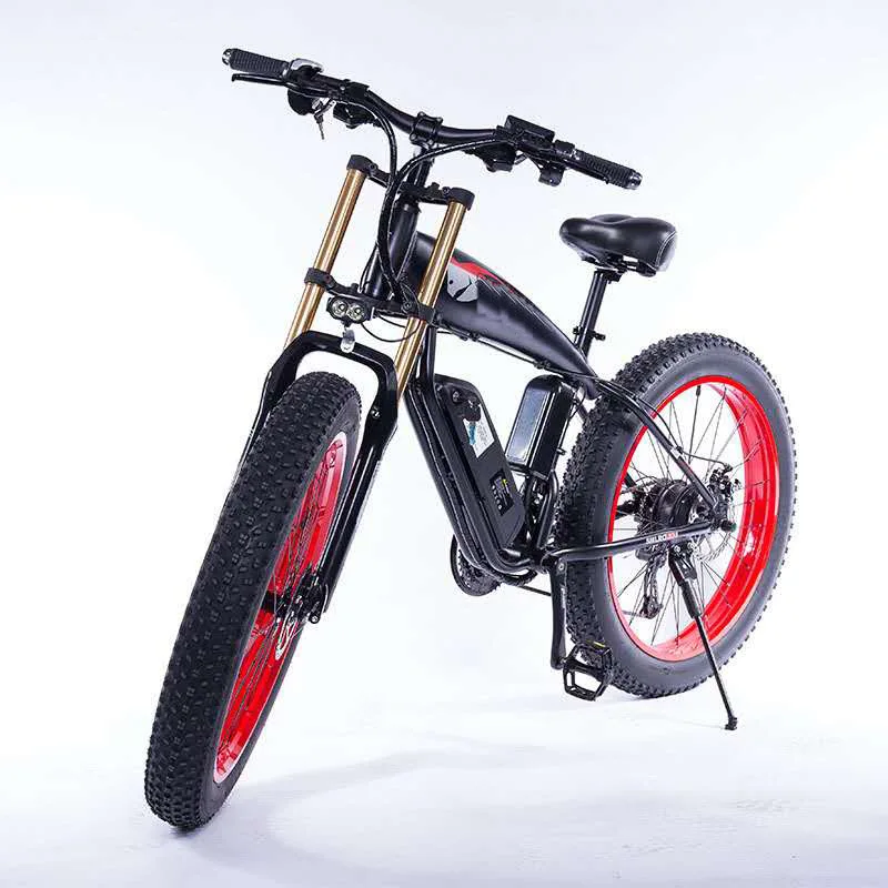 

STLF Snow Mountain Electric Bicycle Wide Tire Electric Power Bicycle Wholesale Magnesium Alloy Mountain Electric Bicycle
