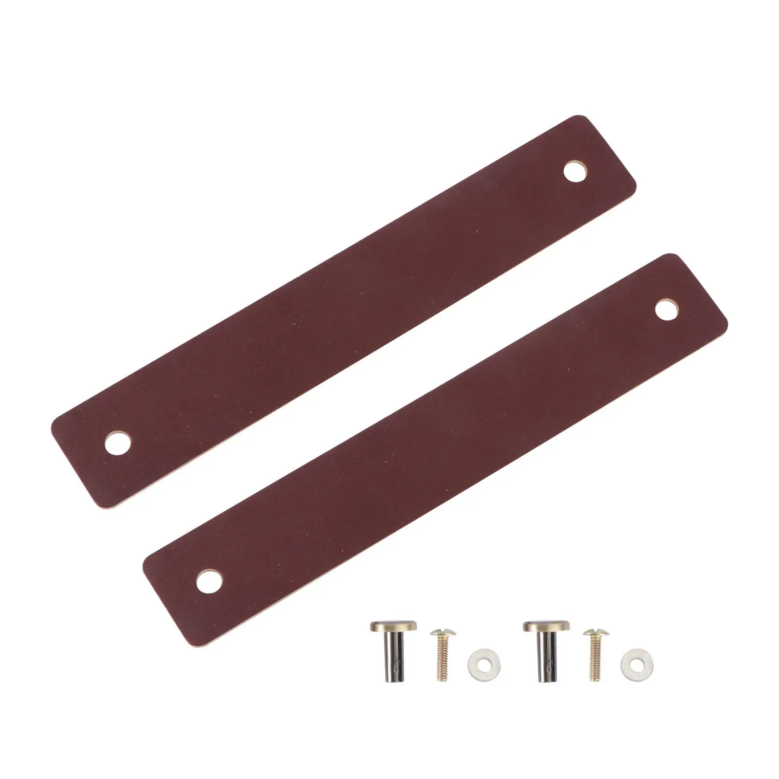 2Pcs Cabinet Handle Pull Stylish Drawer Knob Single Hole Pull Knob Cabinet Door Furniture Hardware Brown