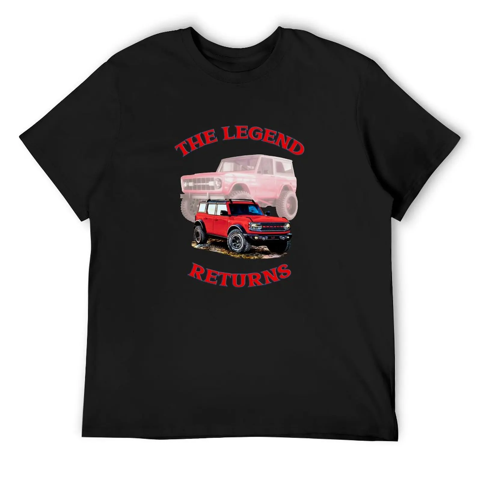 2021 Ford Bronco Race Red 4 Door Off-Road Truck The Legend Returns Design T-Shirt