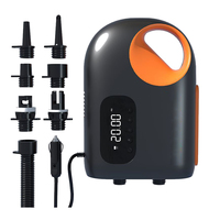 Portable Paddle Board Pump 20PSI High Pressure Electric Air Compressor Pump 18000mAh Power Bank Support Inflation Deflation