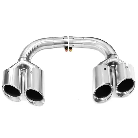 Modified Rear Car Stainless Steel Exhaust Tailpipes For Audi Q7 2016-2023 Square To Quad Tip Upgrade Tailpipe Nozzle Tuning