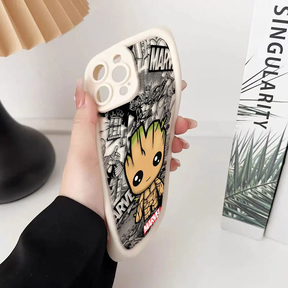 Venom Iron Man Groot Cassa Del Telefono Per MOTO G9 G22 G24 G30 G32 G34 G52 G53 G54 G60 G75 G84 G85 E22 E32 E40 EDGE 40 50 60E TPU Caso