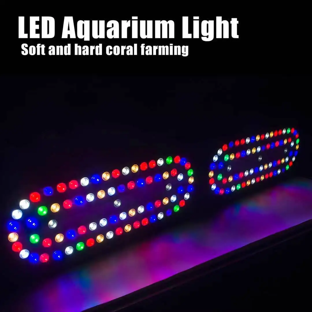 SRK-GS600 600W Wi-Fi Programmable WRGB Seawater Lights IR Control Fish Tank Bracket Lamp Sunrise Sunset Reef LED Aquarium Light