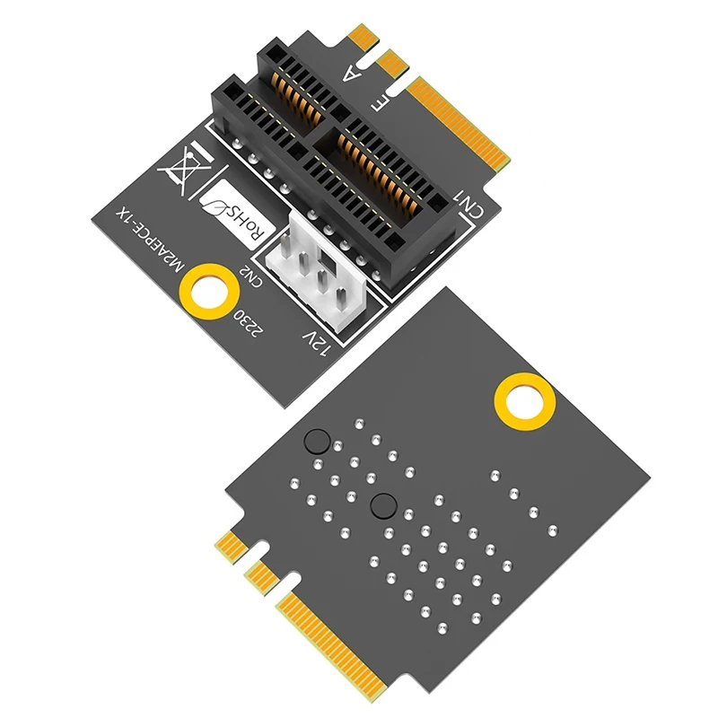 PCI Express PCI-E 1X Slot to M2 NGFF Key A/A+E/E Converter Riser Card 4Pin Power Supply 2230 M.2 Key A+E to PCIE X1 Adapter Card